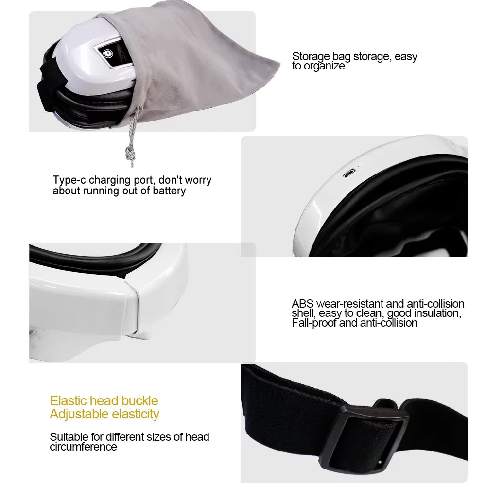 6D Smart Eye Massager with Bluetooth