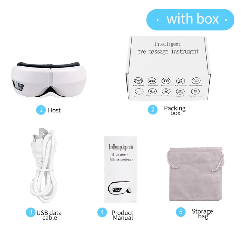 6D Smart Eye Massager with Bluetooth