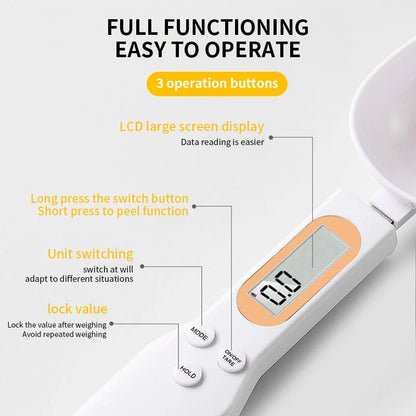 Kitchen Electronic Weighing Spoon with LCD Display