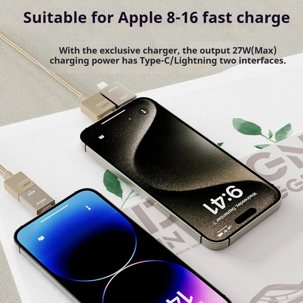 4 in1 Braided Magnetic Cable